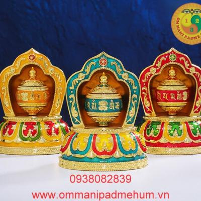 Kinh luân Om Mani Padme Hum nhỏ để bàn